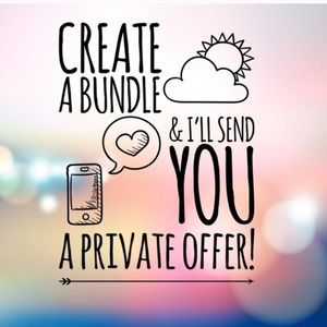 Create a bundle for a special offer!